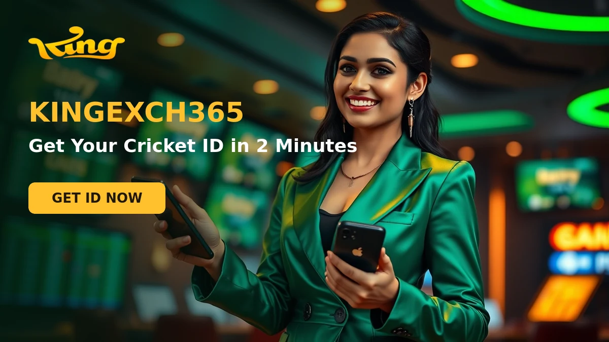 KingExch365 agent showing how to get a cricket ID in two minutes on WhatsApp